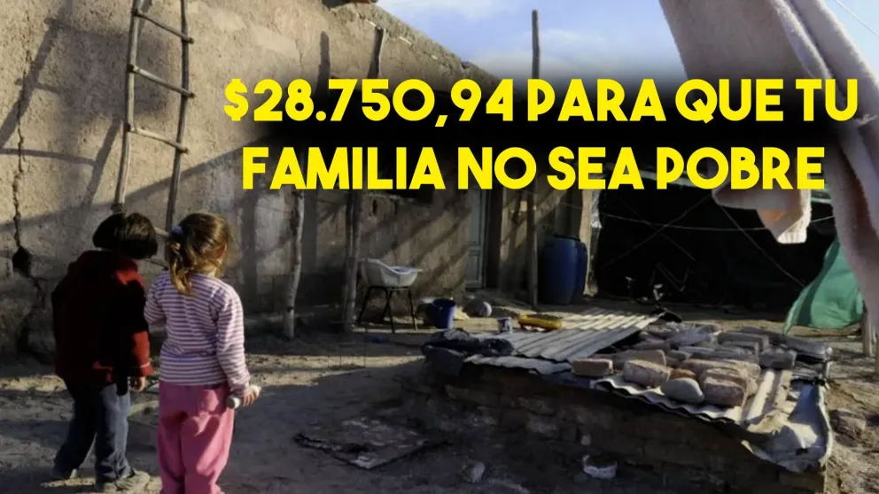 Una familia tipo necesitó en marzo $28.750,94 para no caer en la pobreza