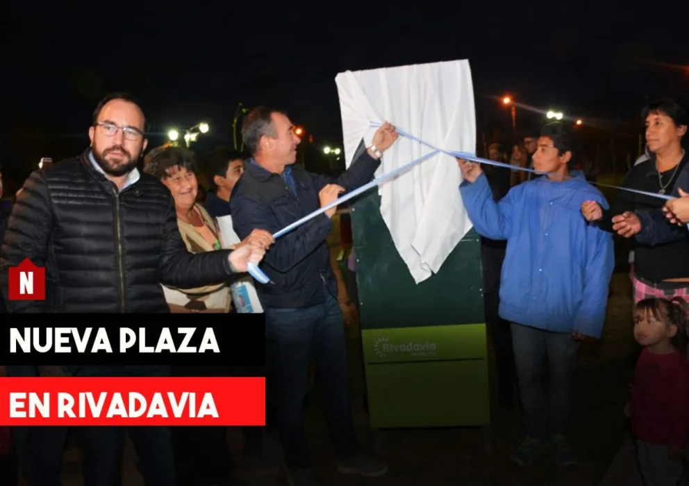 Inauguraron la Plaza Madre Tierra en Rivadavia