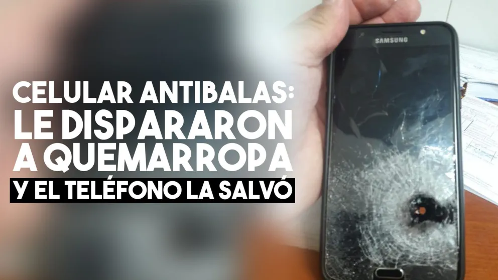 El celular le salvó la vida a mujer baleada por motochorros
