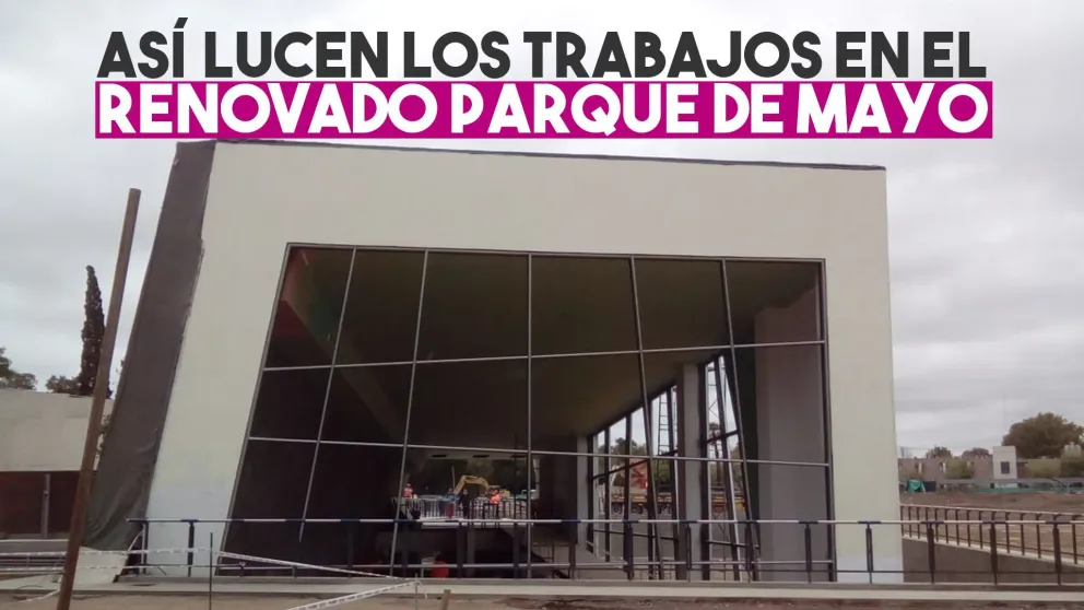 Así lucen los trabajos en el renovado Parque de Mayo