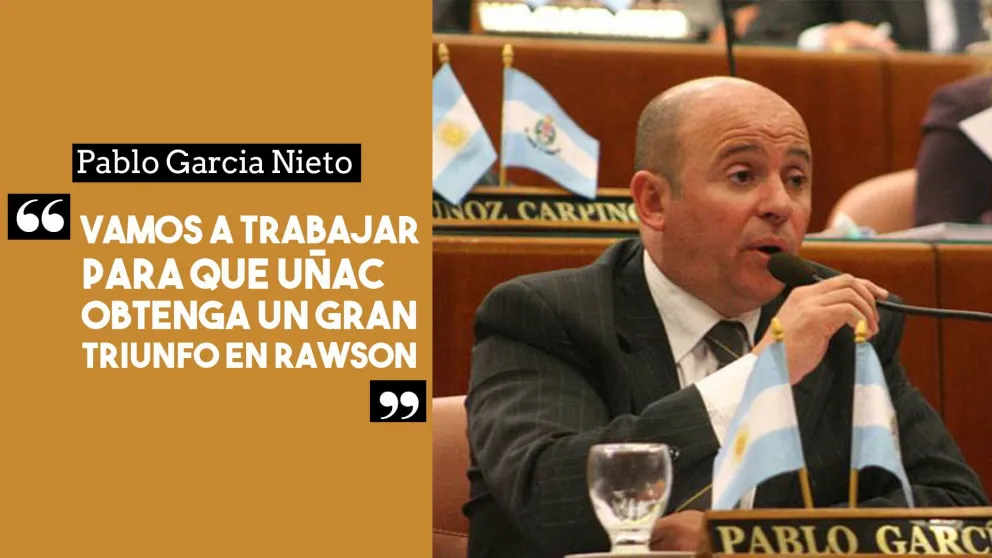 Pablo García Nieto: “Vamos a trabajar para que Uñac obtenga un gran triunfo en Rawson”