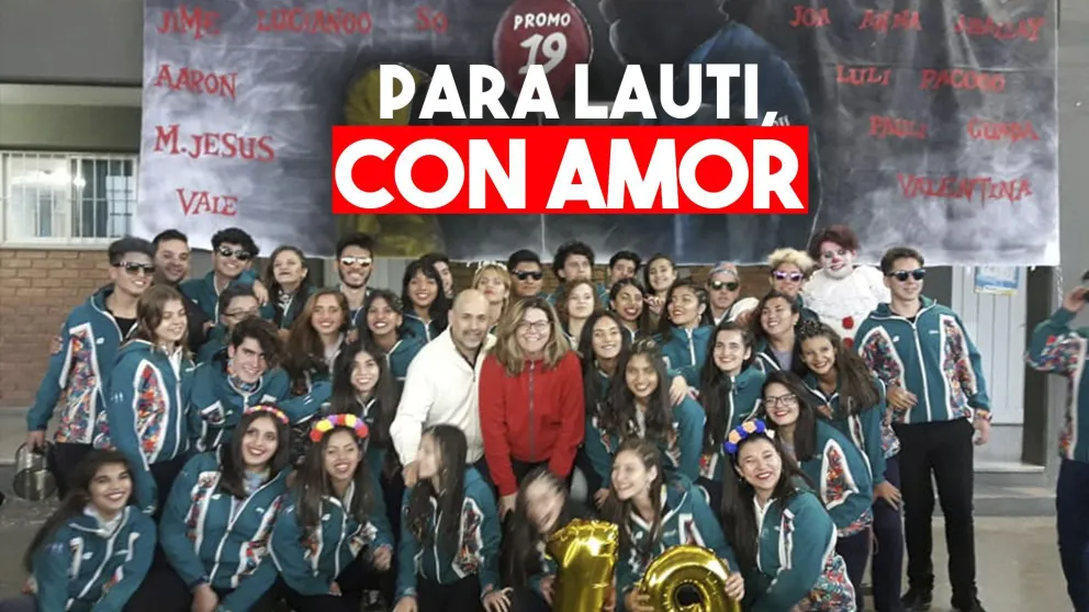 Estudiantes presentaron la campera con un homenaje a un compañero que murió