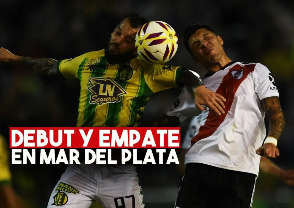 River no pudo con Aldosivi y debutó empatando en la Copa de la Superliga