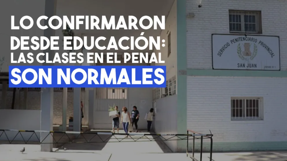 Desde Educación aseguran que las clases en el Servicio Penitenciario son normales