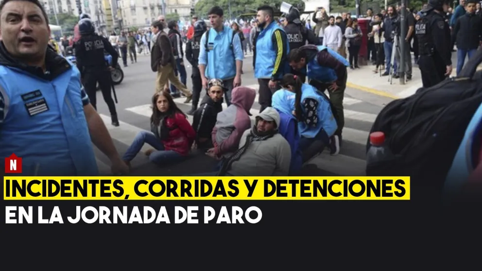 Casi 40 detenidos por el paro en Buenos Aires