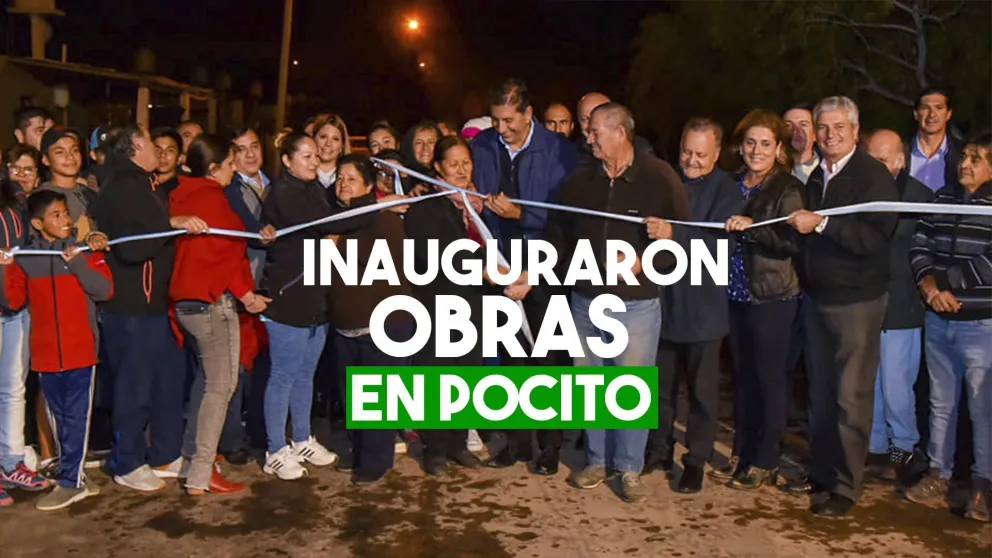 Más pavimentos y un playón deportivo para Pocito