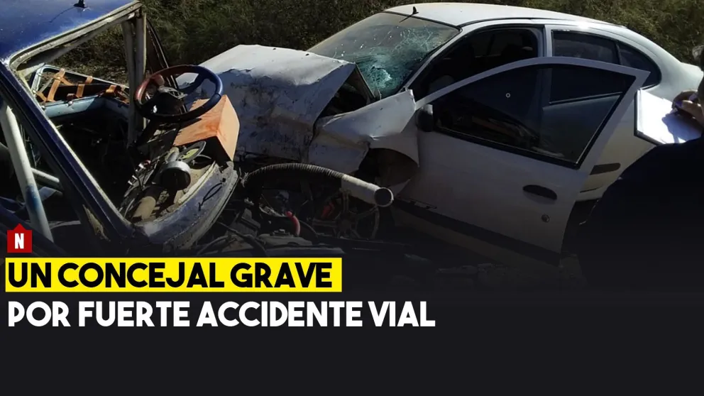 Un concejal de Valle Fértil grave por un fuerte accidente vial