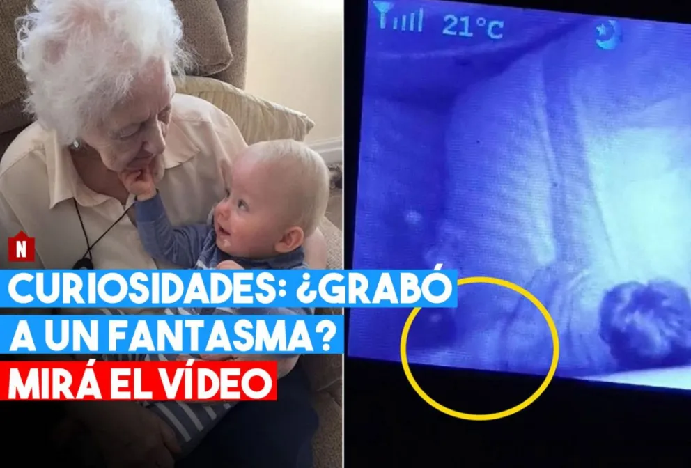 ¿Grabó a un fantasma tocando a su hijito?
