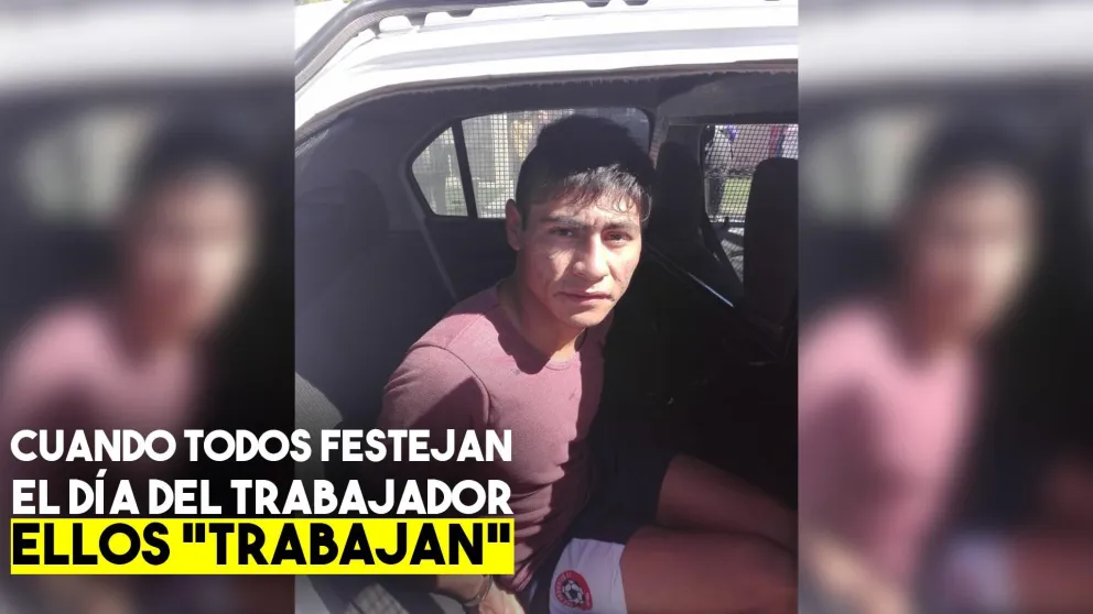 Lo detuvieron "trabajando" en el Día del Trabajador