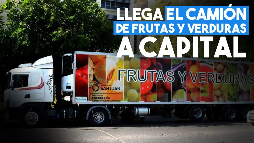 El camión de frutas y verduras llega a Capital