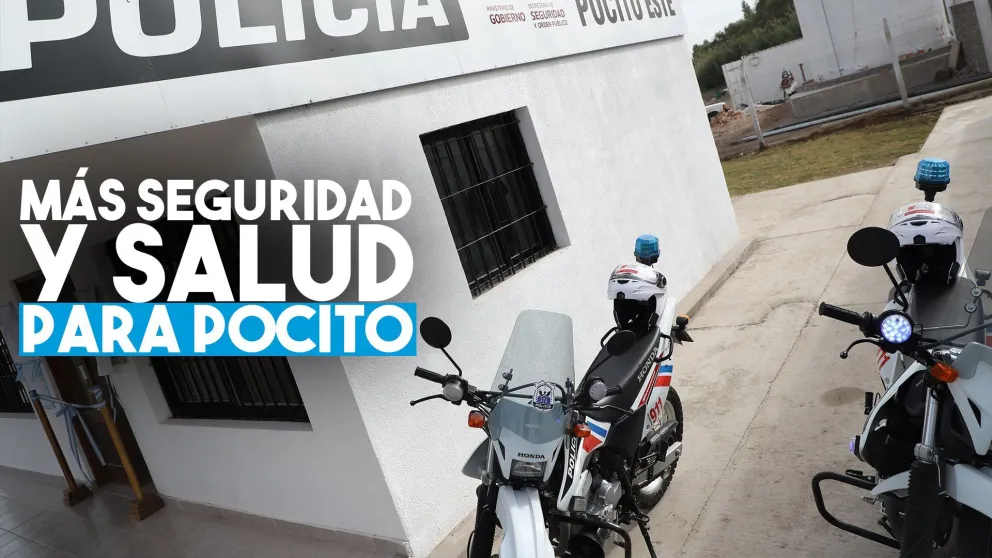 Se inauguró en Pocito una unidad operativa policial y la ampliación de servicios del hospital