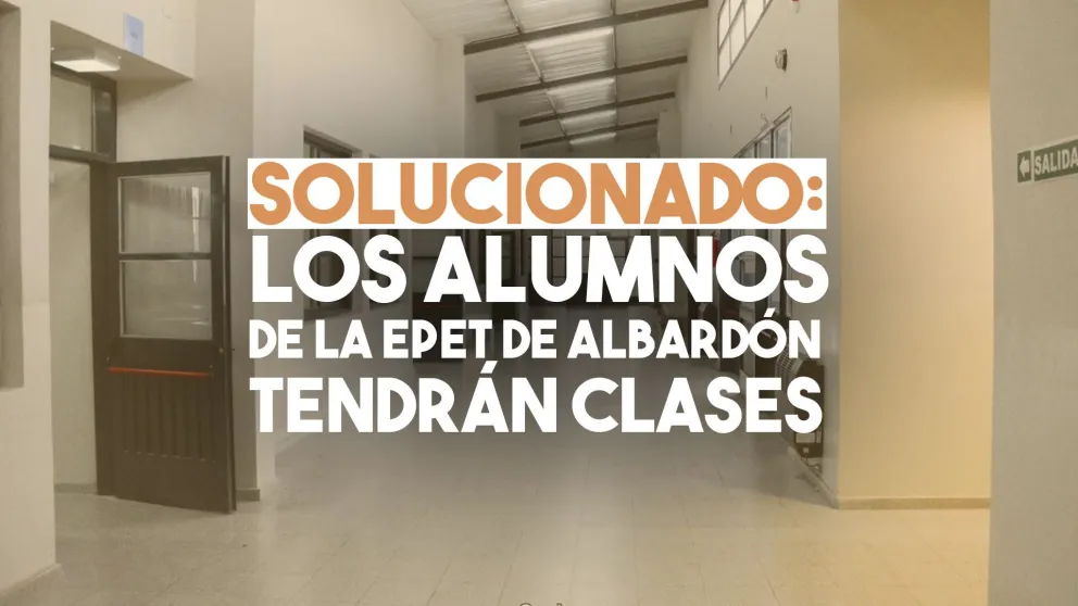 Fin del conflicto: los alumnos de quinto de la EPET de Albardón, tendrán clases