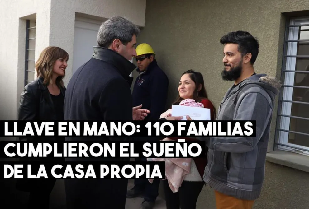 Se entregaron 110 viviendas del Barrio Conjunto 7 en Rivadavia
