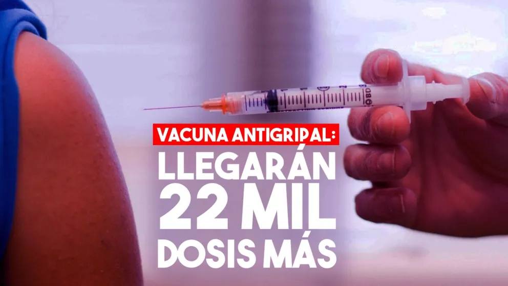 El martes llegarán 22 mil dosis más de vacuna contra la gripe