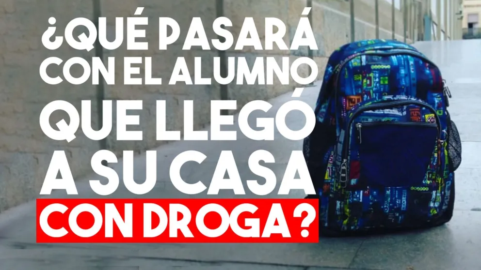 El Ministerio de Educación intervino en el caso del alumno que tenía droga en la mochila