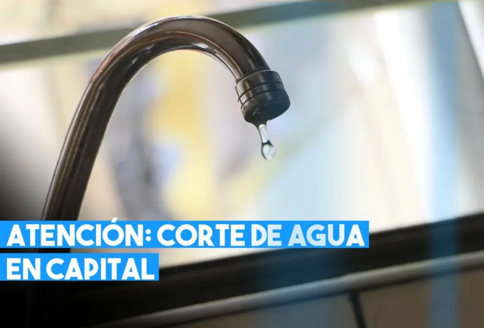 Corte de agua en Capital
