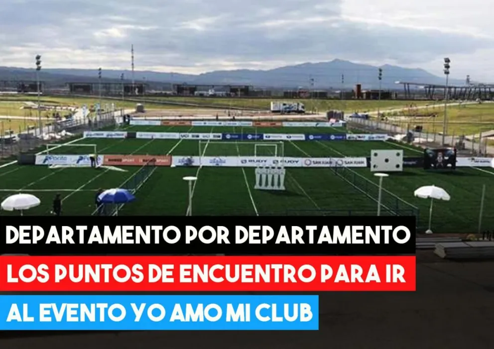Estos son los puntos de encuentro para asistir al evento deportivo Yo amo mi Club