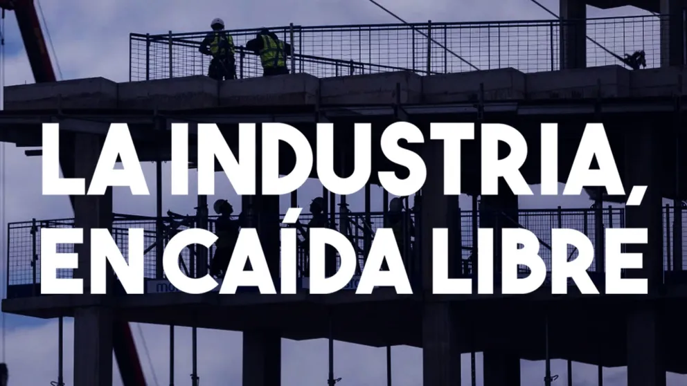 La industria cayó 13,4% y la construcción otro 12,3% en marzo