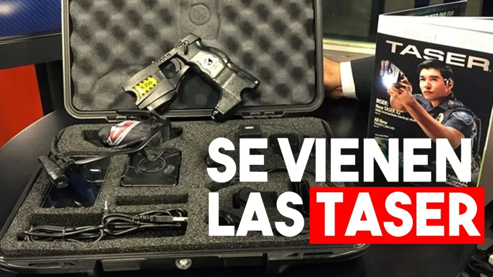 Habilitaron a las fuerzas de seguridad a utilizar pistolas Taser