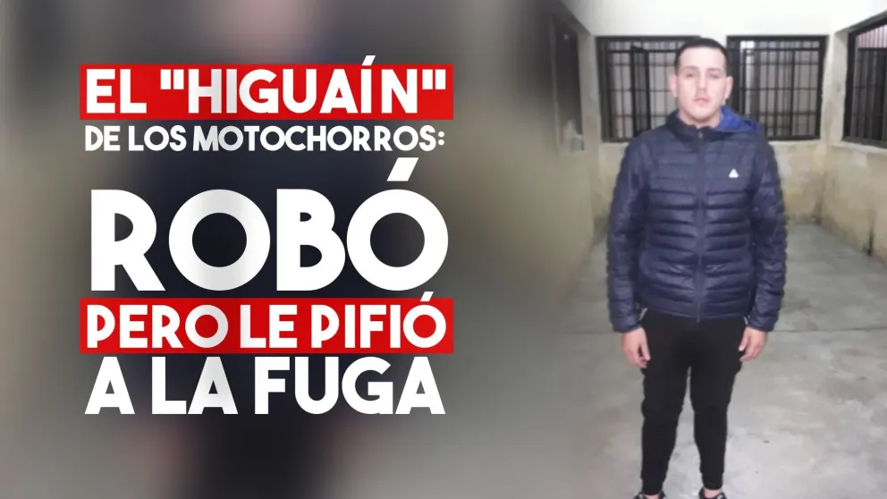 Escape frustrado para un motochorro en Capital