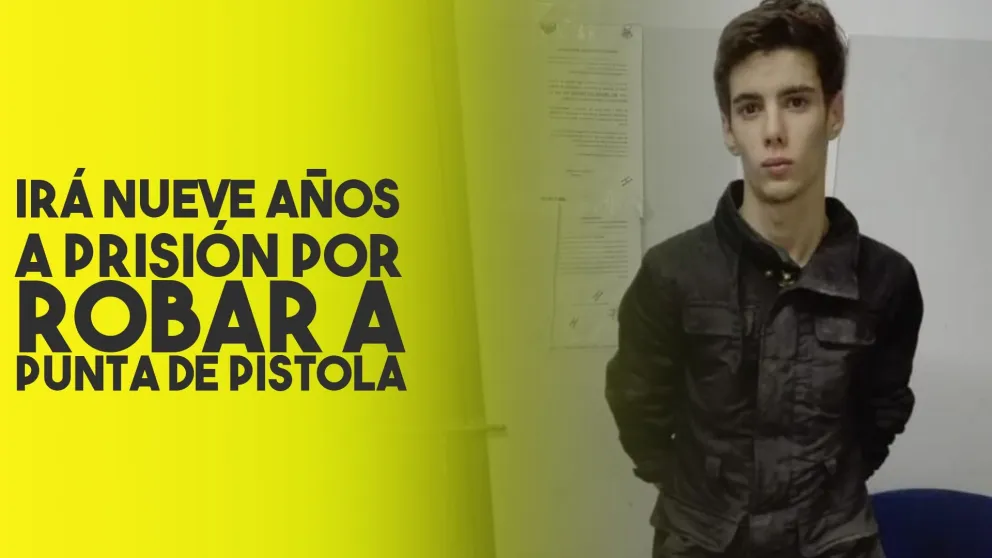 Robó a punta de pistola a una familia y fue condenado a nueve años de prisión
