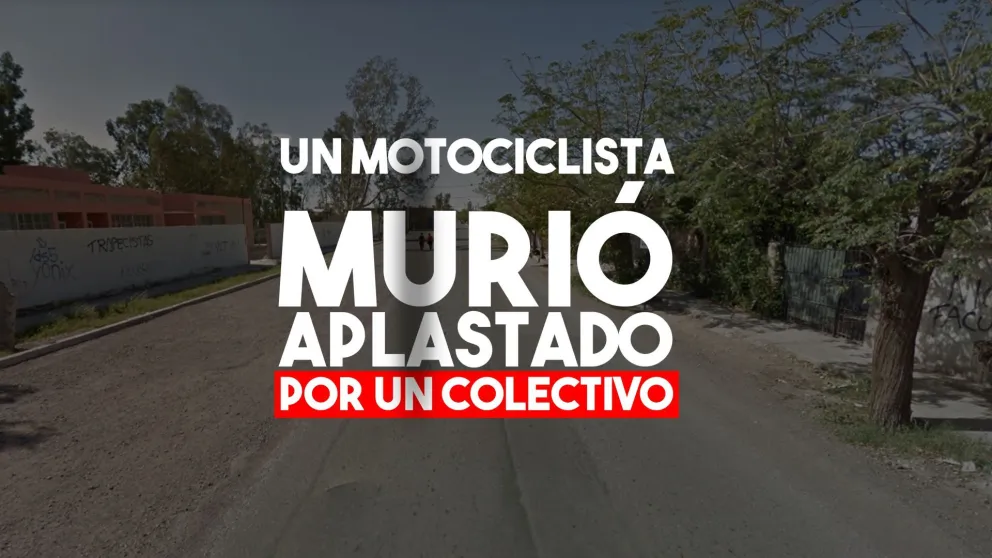 Un motociclista murió aplastado por un colectivo
