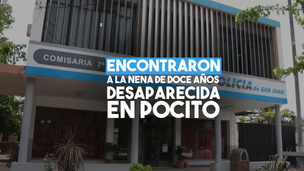 Apareció la menor perdida en Pocito