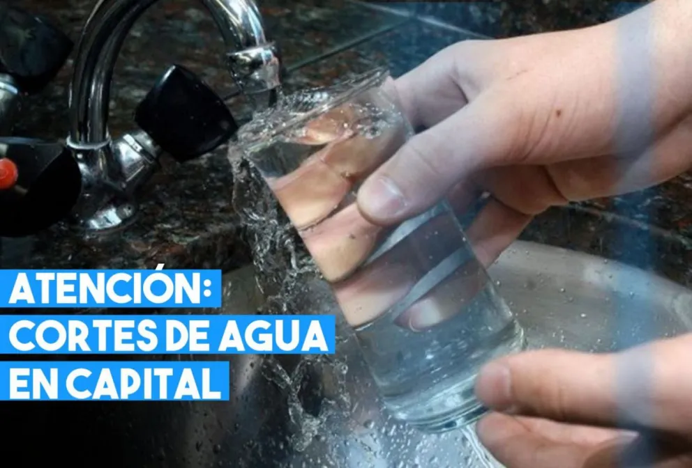 Cortes programados de agua en Capital