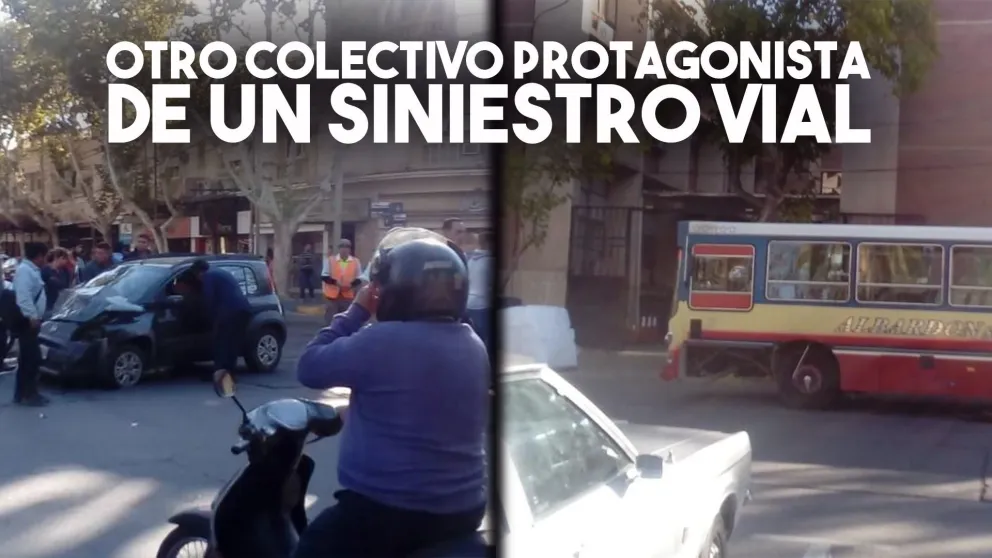 Chocaron un auto y un colectivo en la Capital