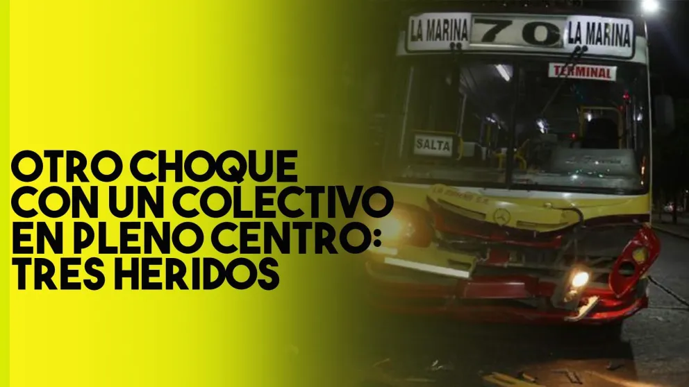 Tres heridos en otro choque con un colectivo