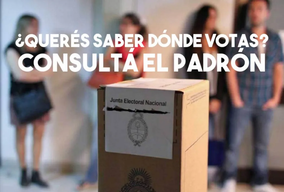 ¿Querés saber dónde votas? Consultá el padrón