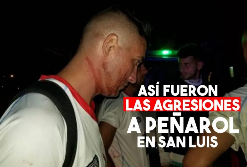 Así fue la agresión que sufrieron los jugadores de Peñarol en San Luis