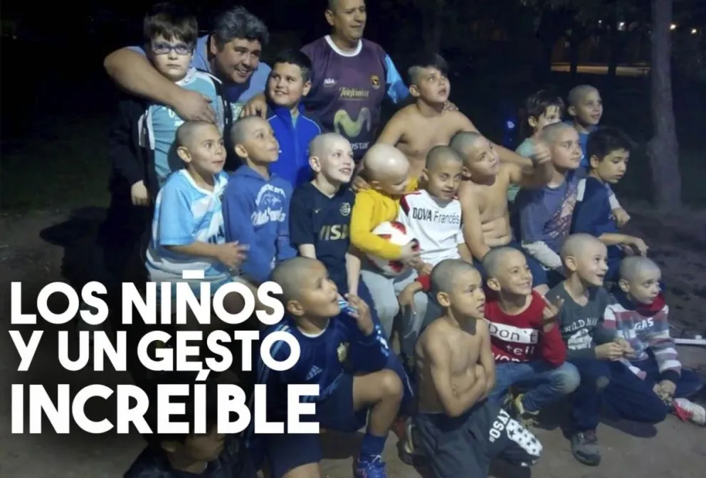 Tienen 7 años y se raparon para acompañar a un amigo en tratamiento contra el cáncer
