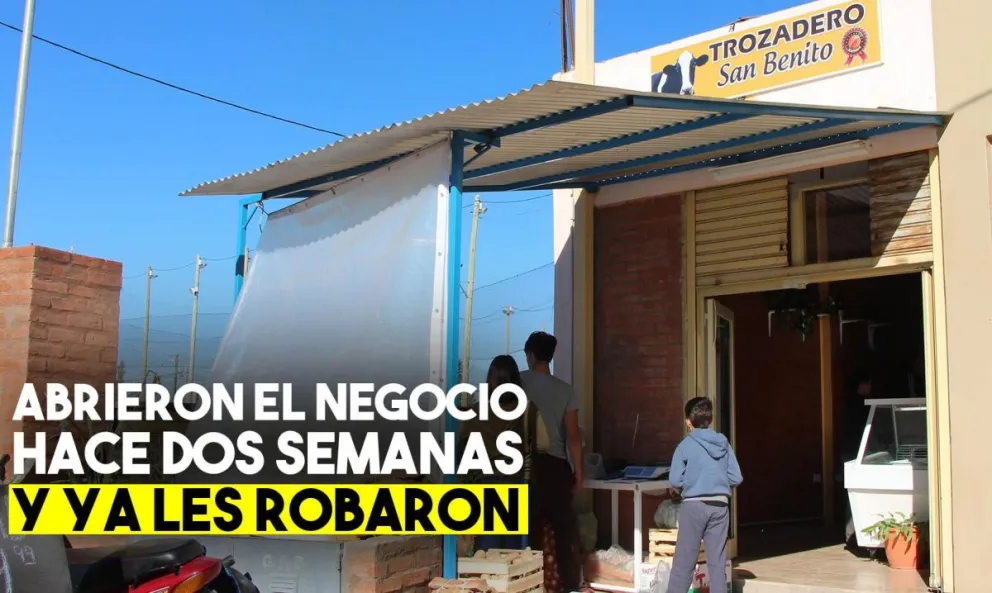 Abrieron el negocio hace dos semanas y ya les robaron