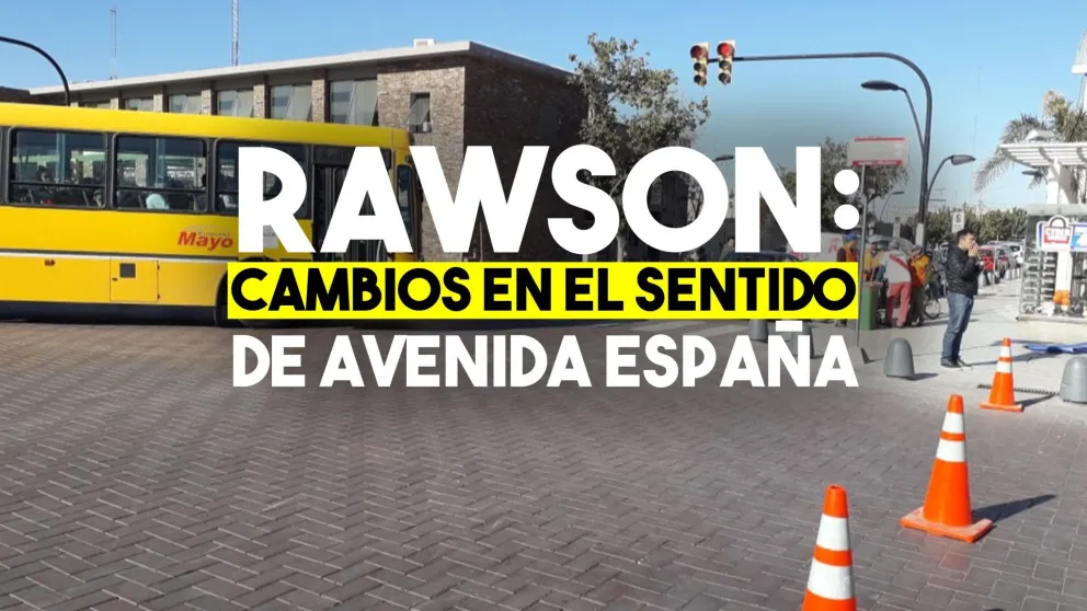 Desde este lunes, cambia el sentido de avenida España en Rawson