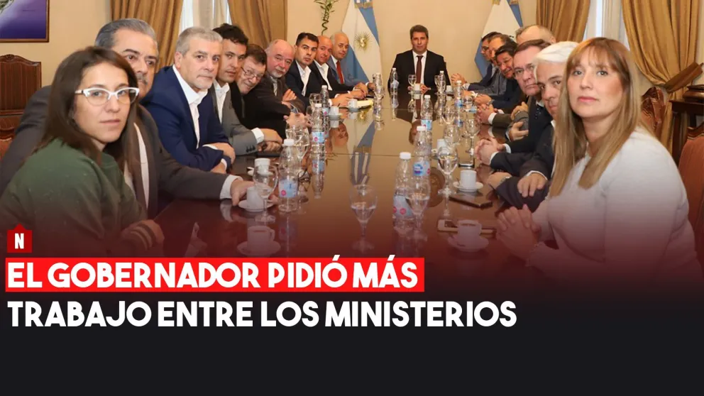 Uñac mantuvo una reunión y pidió más trabajo entre los ministerios