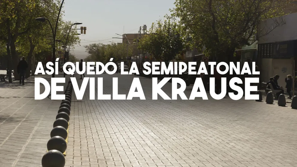 Inauguraron la semipeatonal de Villa Krause