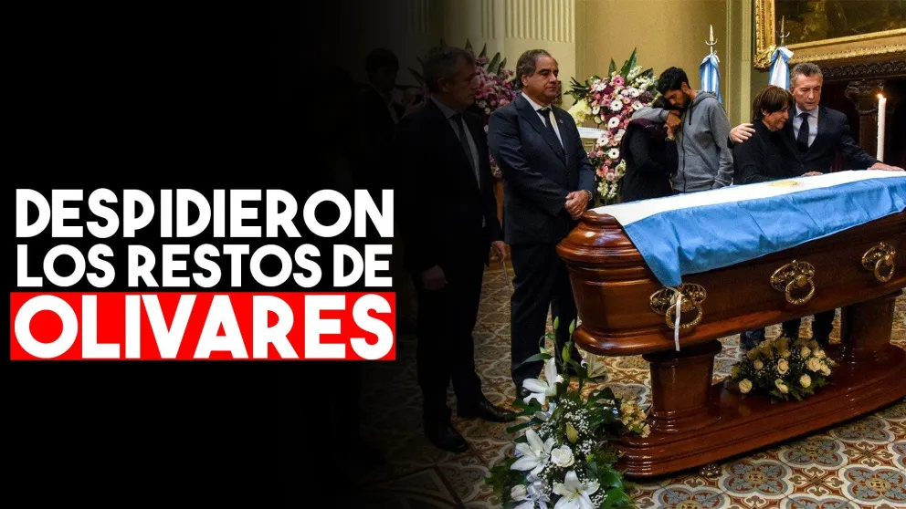 Con Macri presente, despidieron los restos del diputado Olivares