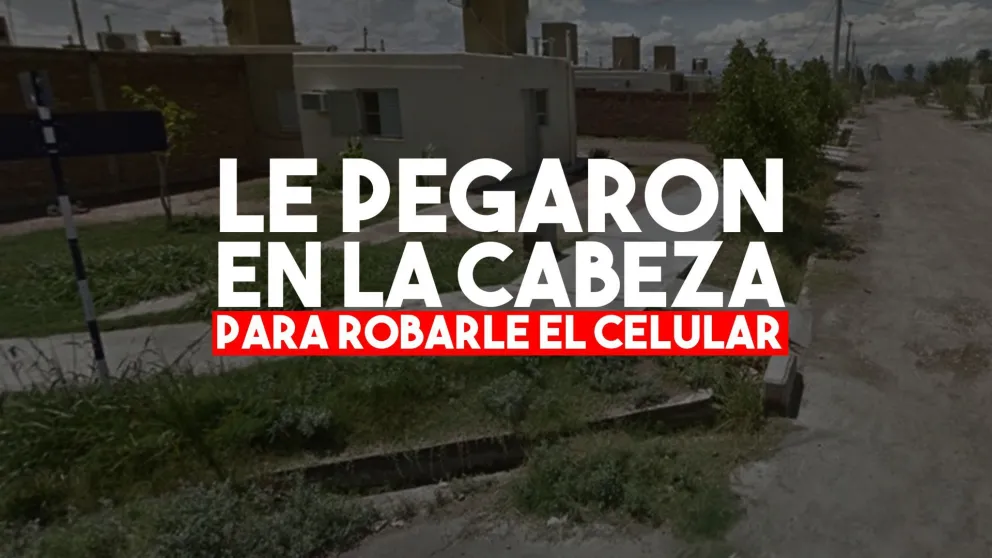 Le pegaron en la cabeza para robarle el celular y la billetera
