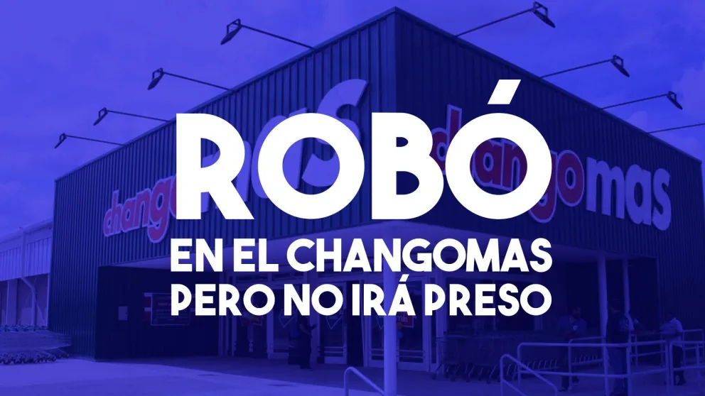 Lo atraparon por robar en el ChangoMas, no irá preso