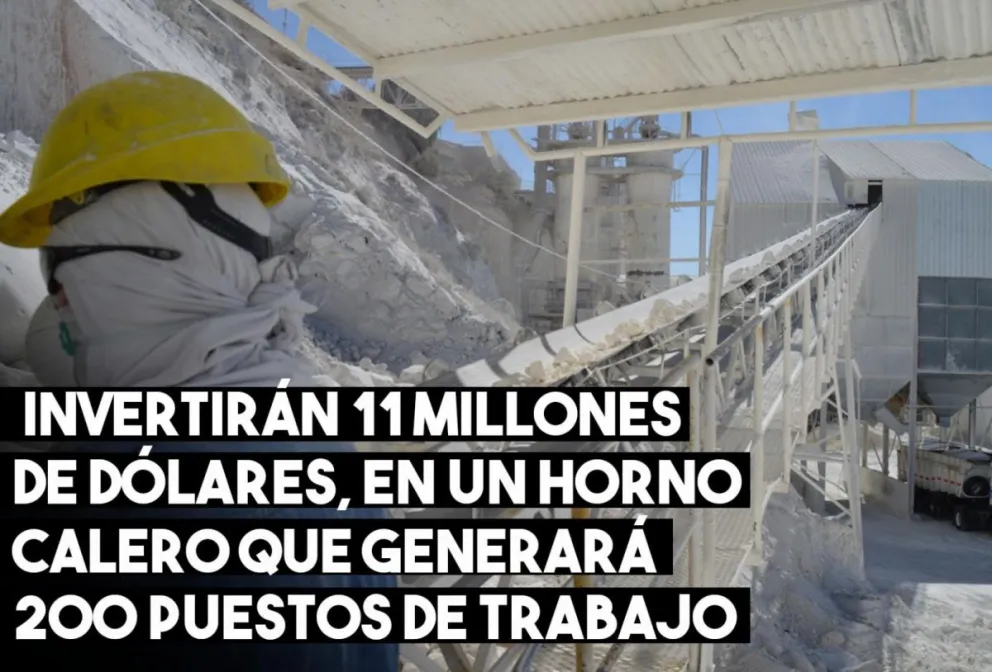 Invertirán 11 millones de dólares en un horno calero generará 200 puestos de trabajo
