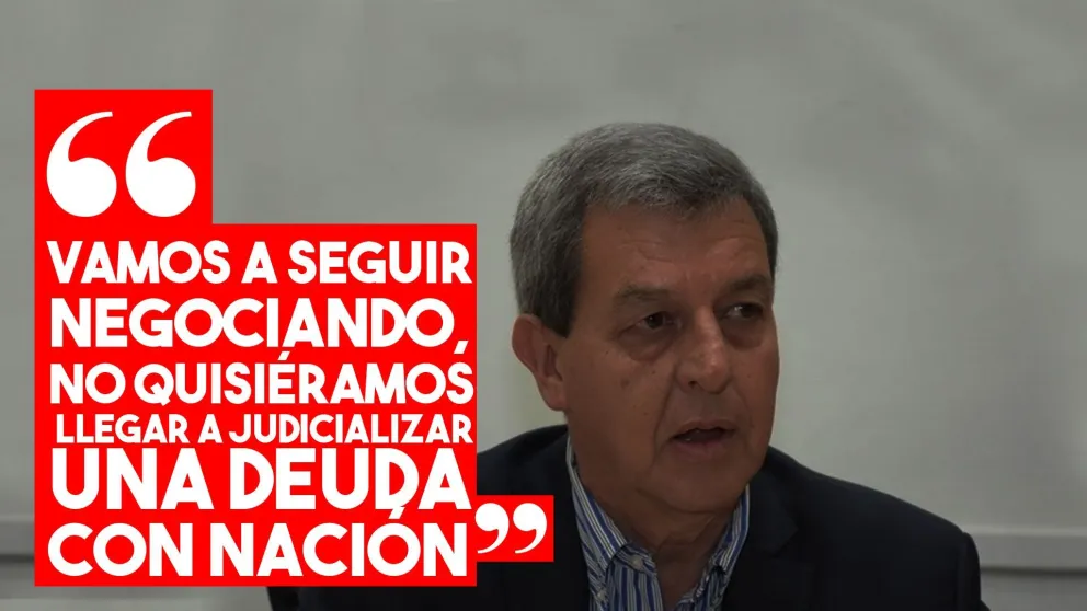 Gattoni: “Vamos a seguir negociando, no quisiéramos llegar a judicializar una deuda con Nación”