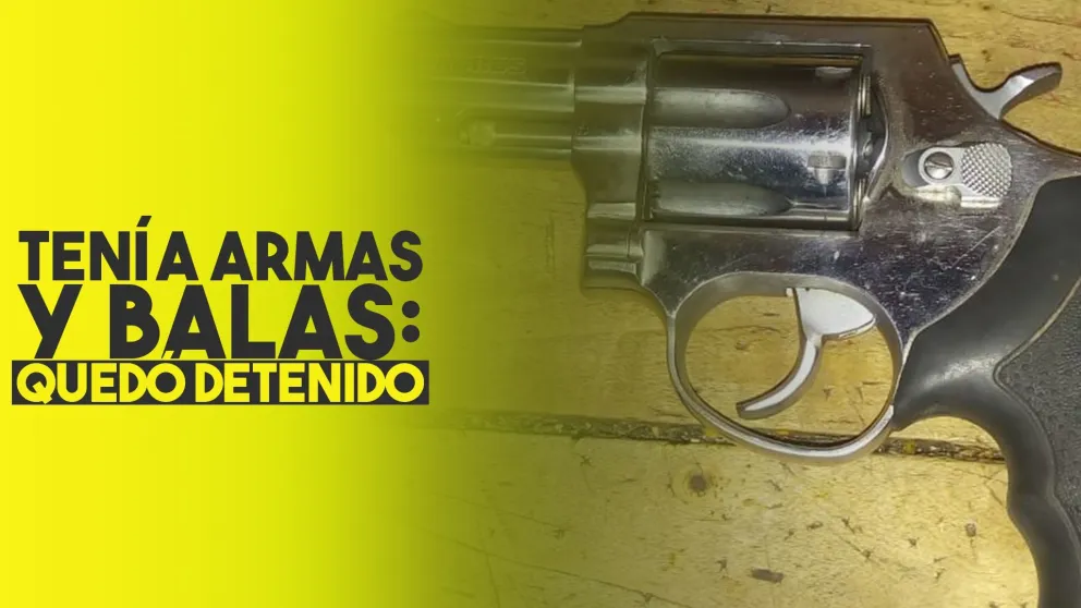 Cayó por tener armas y cientos de balas en Pocito