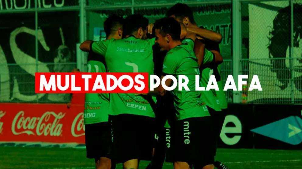 San Martín recibió una multa de la AFA