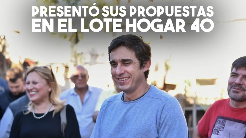 Emilio Baistrocchi presentó sus propuestas en el Lote Hogar 40