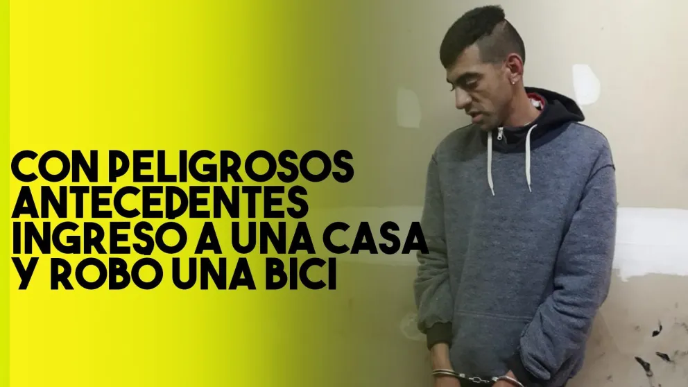Ingresó a un domicilio y robó una bicicleta