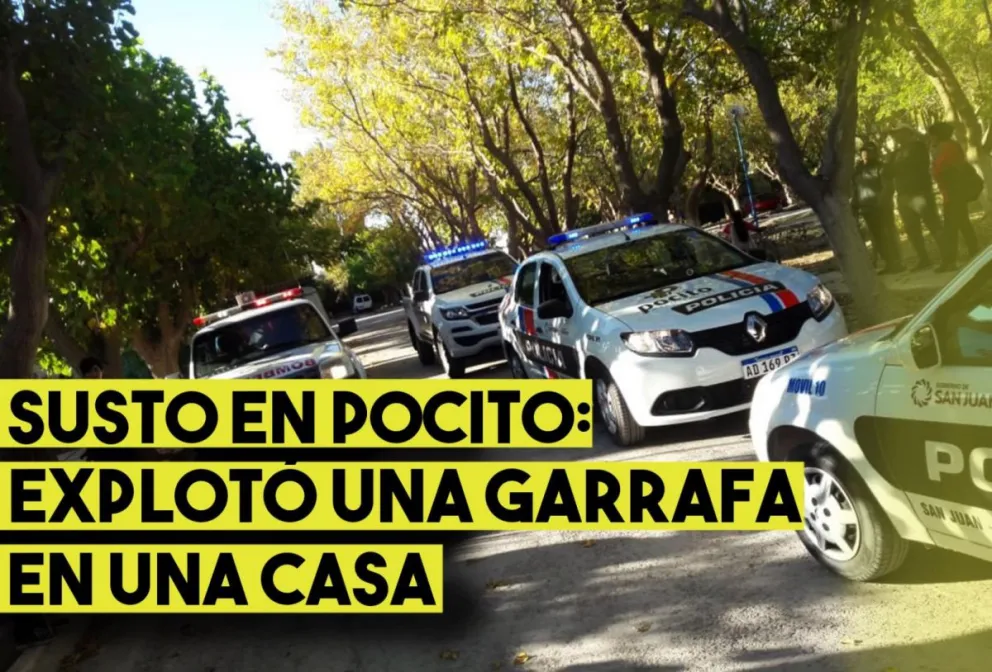 Explotó una garrafa en una casa en Pocito