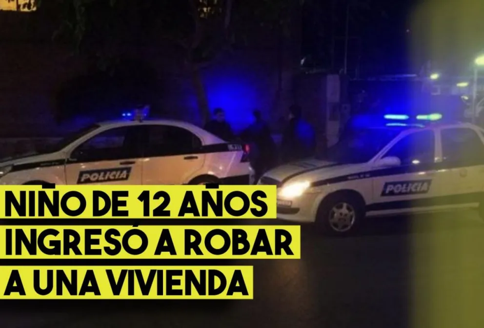 Atrapan a ladrón de 12 años robando en una vivienda en pleno centro