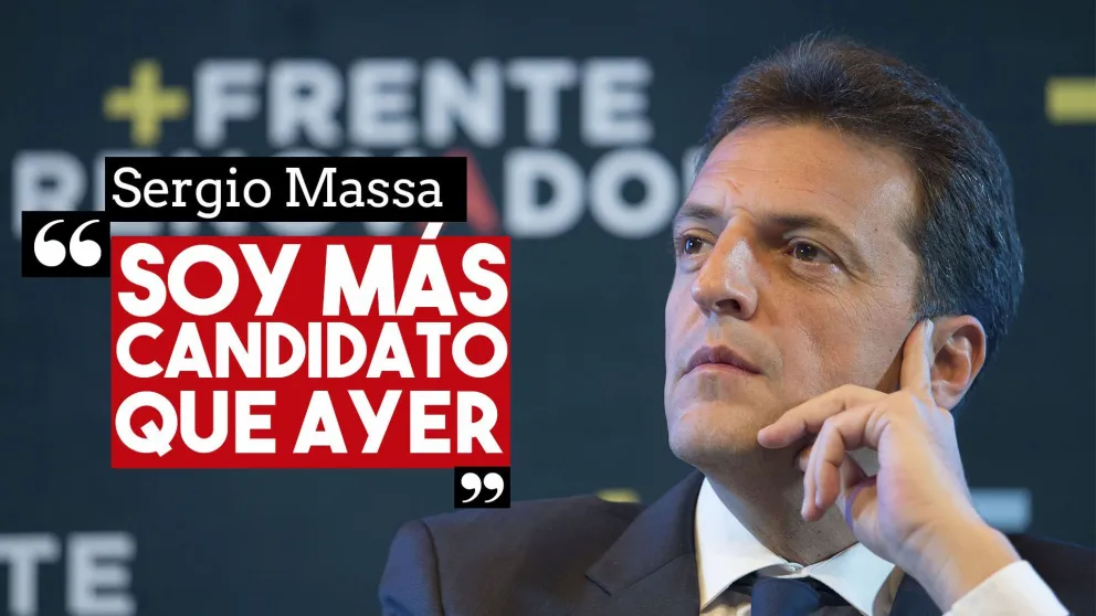 Sergio Massa: "Soy más candidato que ayer"