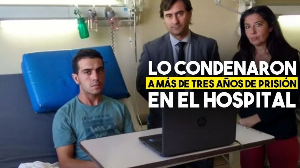 Robó y se lastimó: fue juzgado a más de tres años de prisión dentro del hospital